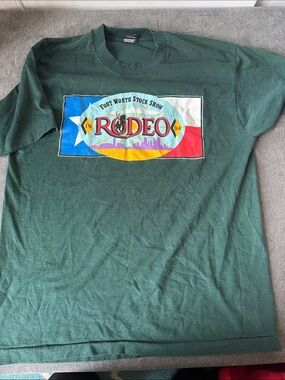 Fort Worth Stock Show Rodeo Graphic Tee - Green